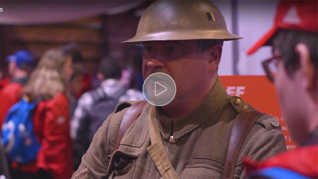Shorncliffe's Reenactors play their part in EF Tours Vimy 100 Educational Hub