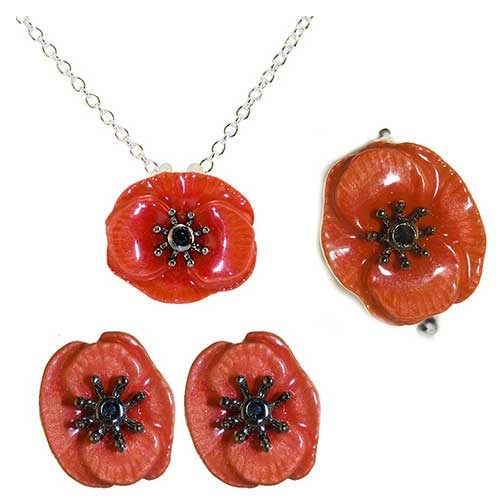 Shorncliffe Poppy Jewellery.